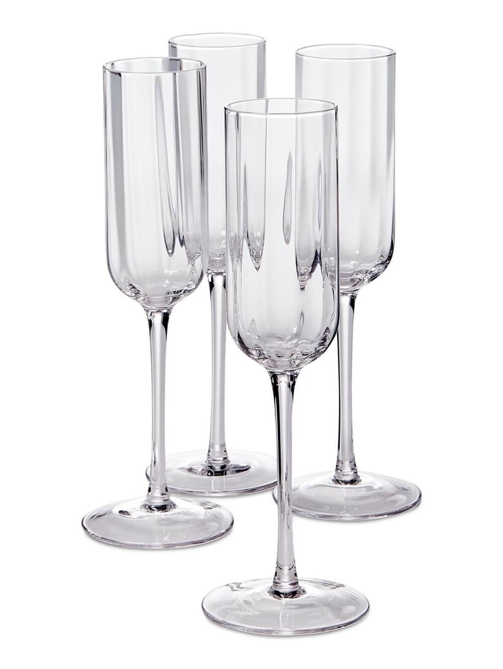 $65 The Cellar Optic Champagne Glasses, Set of 4